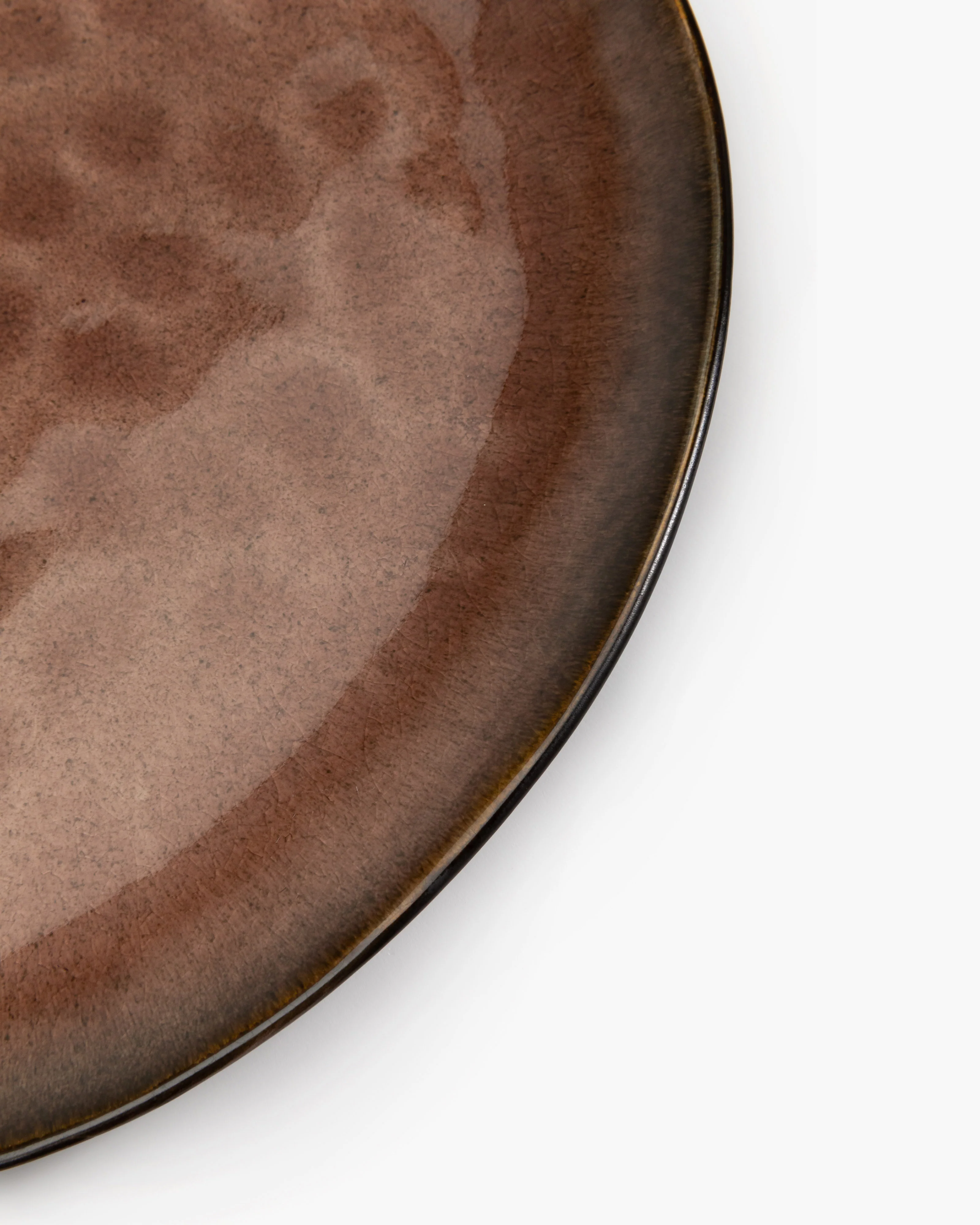 Oval plate L brown Pure - Image 3