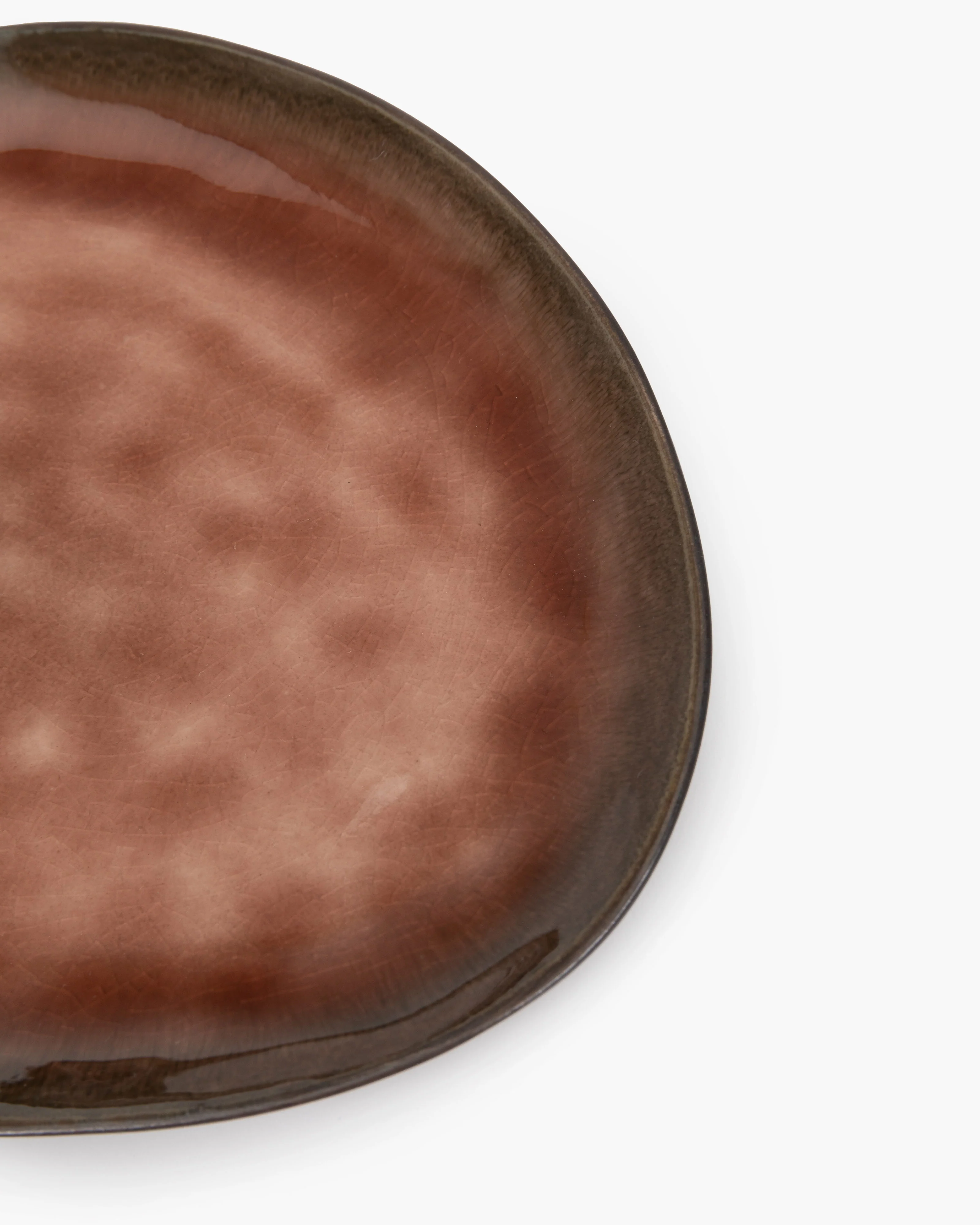 Oval plate M brown Pure - Image 3