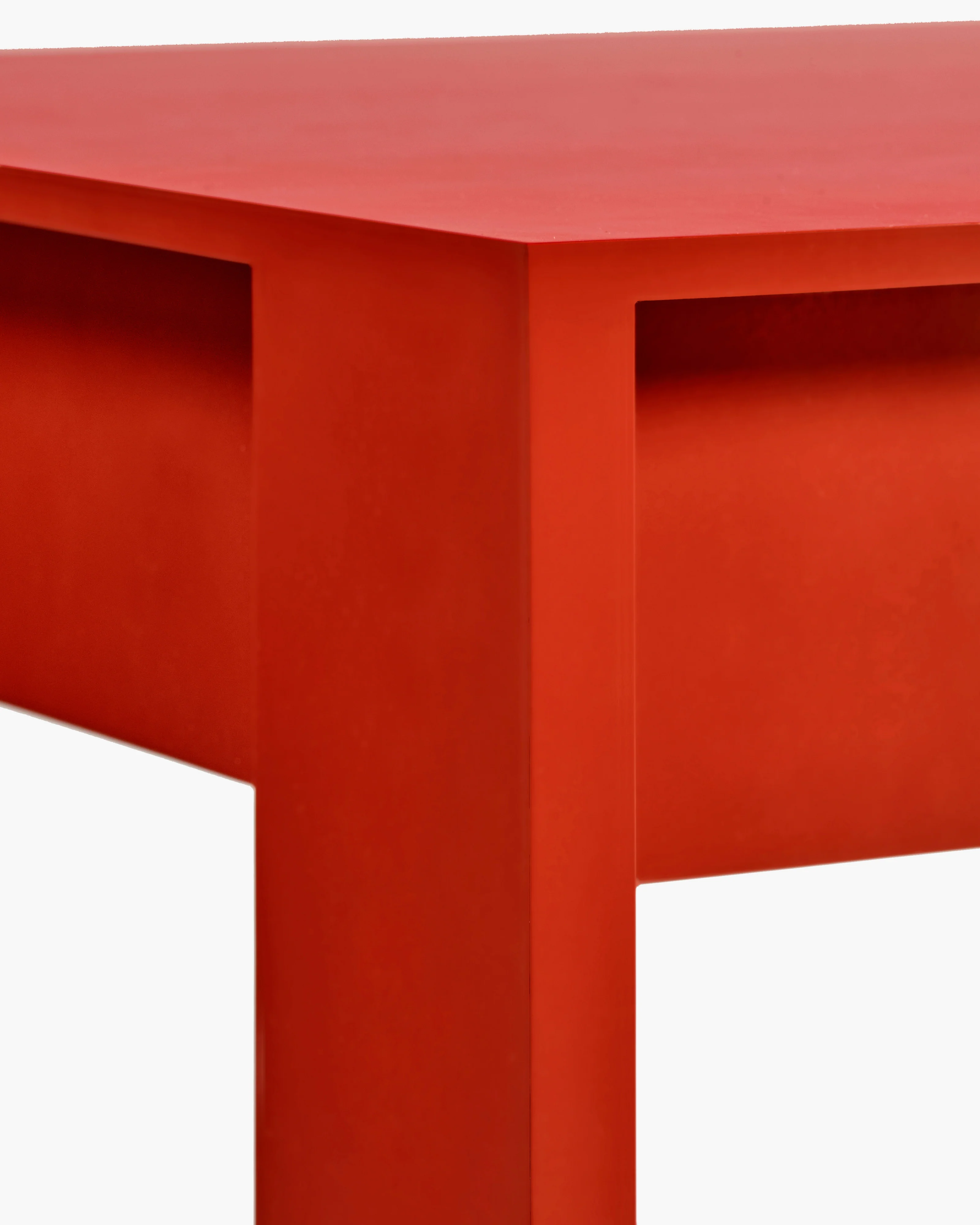 Side table beech red Malé - Image 5