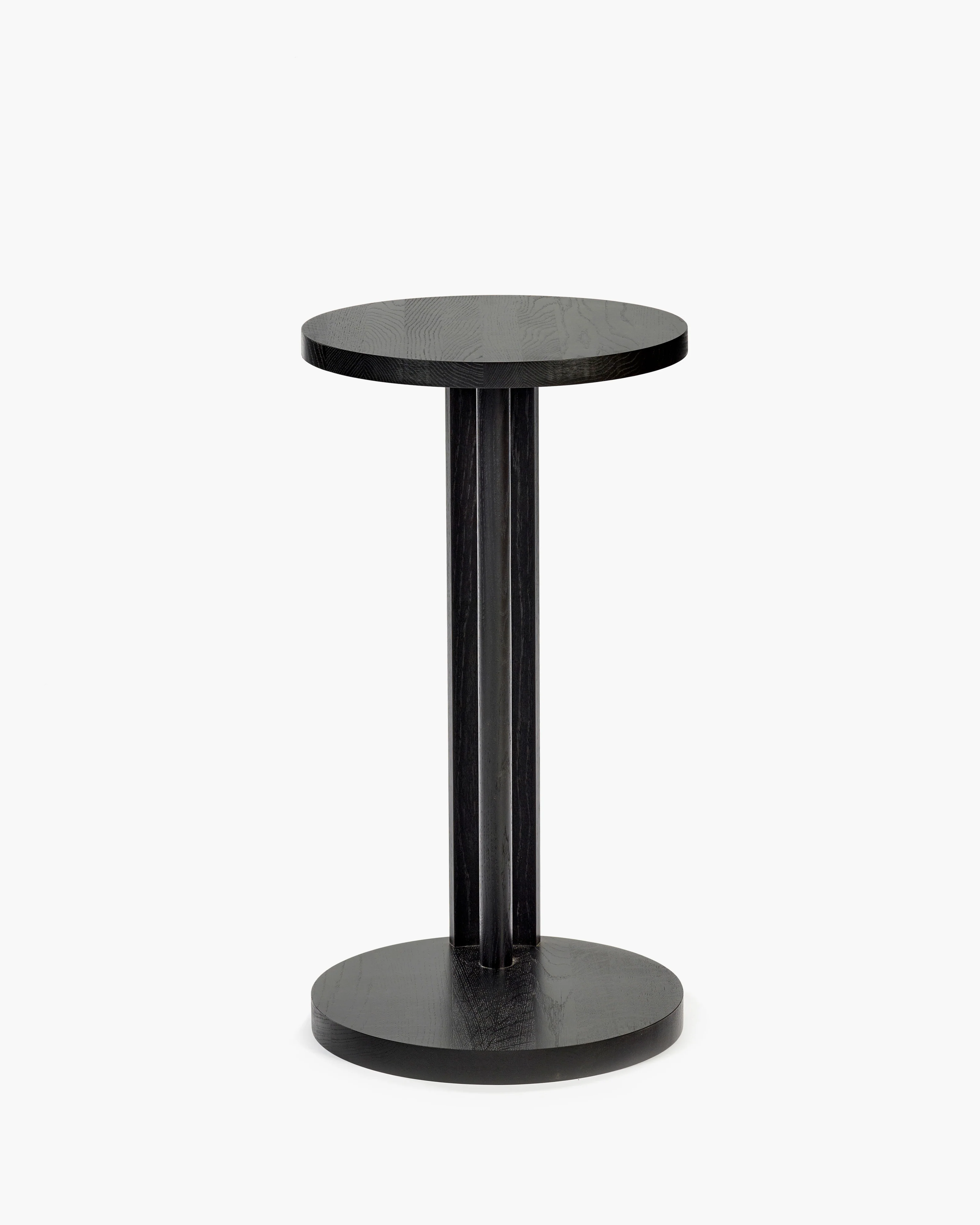 Side table L oak stained black Aura - Image 3