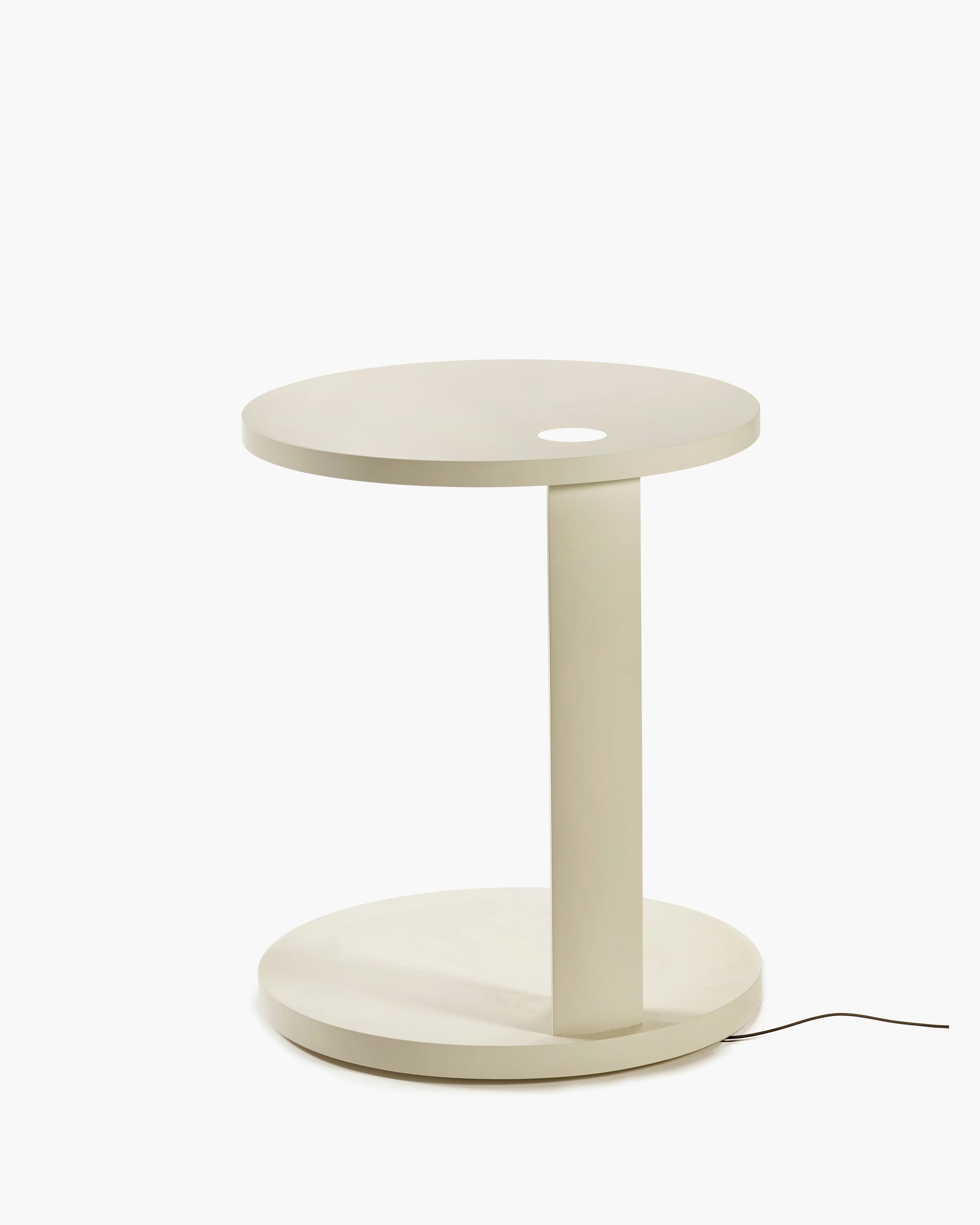 Side table S with LED light beech cream Aura - Image 4