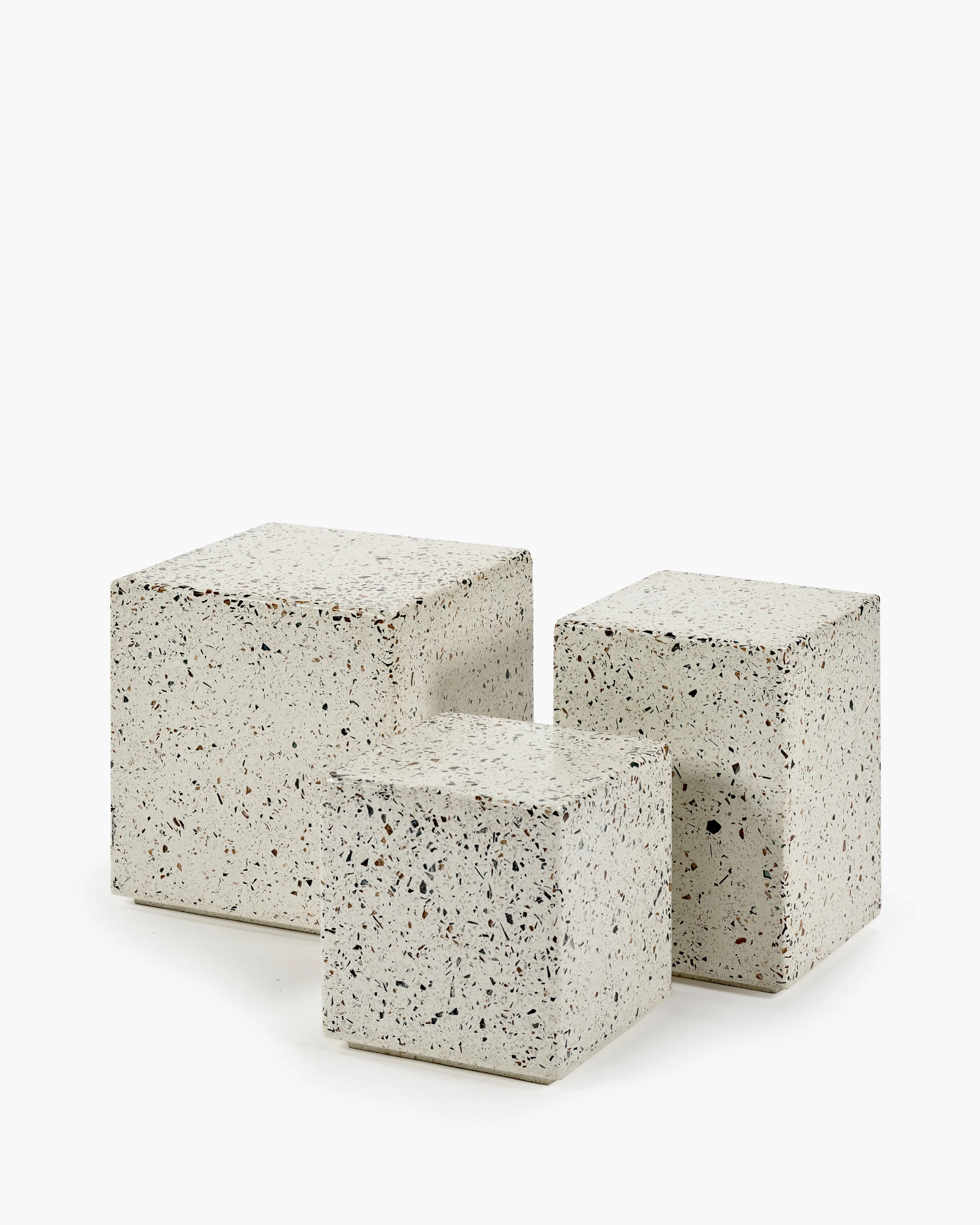 Terazzo side table S Pawn - Image 4